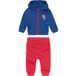 LUPILU Combinaison de jogging pour bébé avec poignets côtelés élastiques (Bleu/rouge, 62-68)