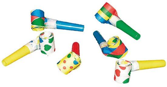 Merkloos / Sans marque Merkloos Roltongen 6St Multicolor Kunststof