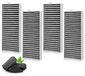 Solidchoice - Set van 4 Actieve Koolstoffilters voor Afzuigkappen