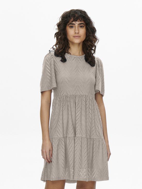 JDY - JDYCARLA CATHINKA S/S DRESS JRS NOOS - Chateau Gray - XS