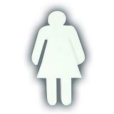 Décopatch Mache Groot Meisje/Vrouw, 3x11.5x20.5 cm - Wit