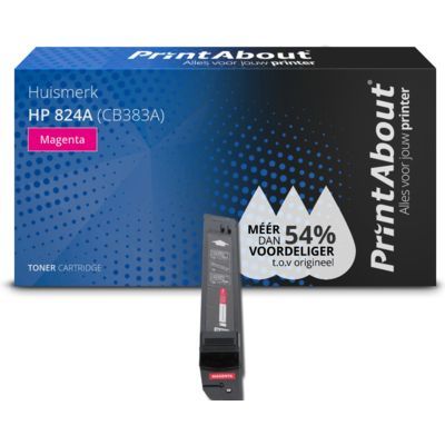 PrintAbout Huismerk HP 824A (CB383A) Toner Magenta | Compatible