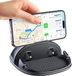 Support de tableau de bord robuste sans marque avec silicone antidérapant pour téléphone de voiture - Utilisation universelle pour iPhone, Samsung, Android et GPS
