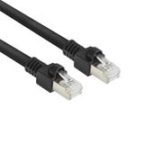 ACT Zwart 15 meter S/FTP CAT7 PUR flex patchkabel snagless met RJ45 connectoren (CAT6A compliant) FB8515