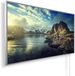 Könighaus Chauffage infrarouge avec photo 1 200 W + thermostat intelligent et application Könighaus, chauffage infrarouge mural économique avec motif, cadre blanc (06. Paysage norvégien)