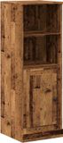 vidaXL Hoge kast 36x35,5x103,5 cm bewerkt hout oud houtkleurig