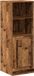 vidaXL Hoge kast 36x35,5x103,5 cm bewerkt hout oud houtkleurig