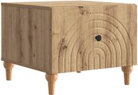vidaXL Salontafel Artisanaal eiken 49 x 50 x 40 cm Bewerkt hout