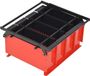 vidaXL Brikettenpers voor papier 38x31x18 cm staal zwart en rood