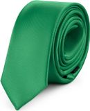 Ladeheid Smal Stropdas - Polyester - Donkergroen