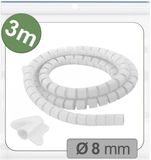 Quadrios 25CA742 Kabelslang 8 mm (max) Wit 3 m