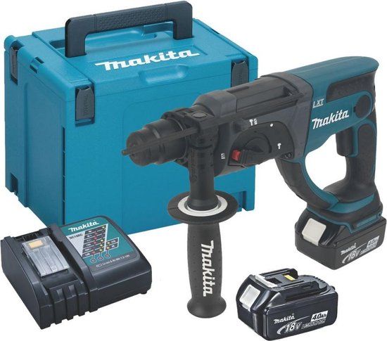 Makita DHR202RMJ 18V SDS-plus Combihamer Set (2x 4.0Ah) in Mbox