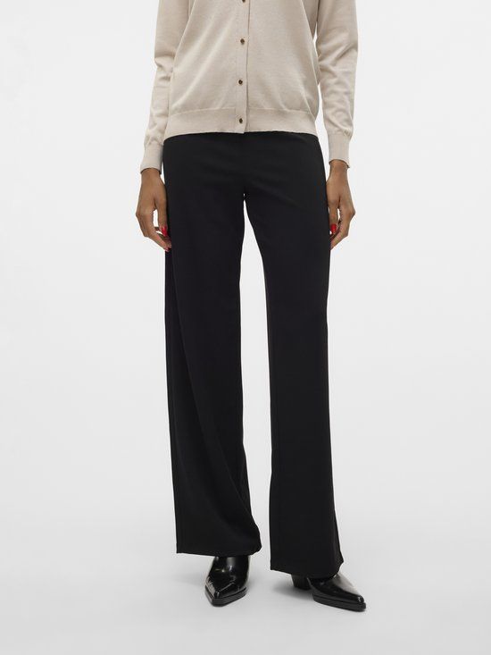 VERO MODA VMBERLIN ZAMIRA MW WIDE PANT NOOS Dames Leggings L/34 Zwart