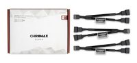 Noctua NA-SYC1 chromax.black, 4-Pins Y-Kabels voor PC-Ventilatoren (Zwart)