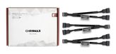Noctua NA-SYC1 chromax.black, 4-Pins Y-Kabels voor PC-Ventilatoren (Zwart)