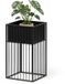 Merkloos Relaxdays Bloemenstandaard - 30,5x61x30,5 cm - zwart