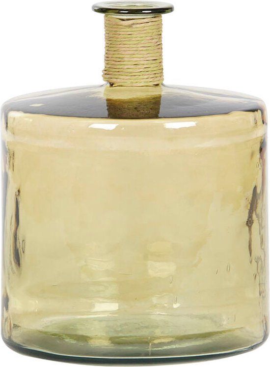 DKD Home Decor Vaas Amber Touw Gehard glas 35 x 35 x 45 cm