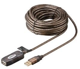 Wentronic USB 2.0 Kabel - 10m - Zwart
