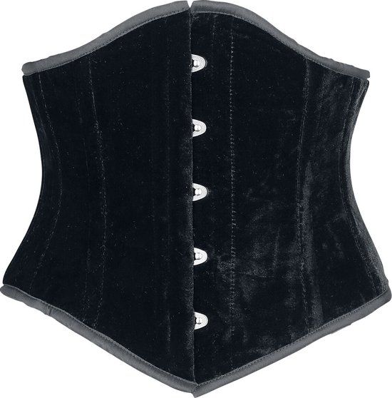 Burleska Sexy Waspie Waist Cincher Dames Onderborstkorset - Zwart - XXL