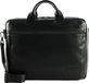 JOST Leren Business tas Schoudertas met laptopvak Aarhus Business Bag Black Zwart