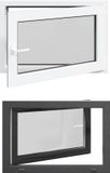 vidaXL Kelderraam RISOR Wit 90 x 60 cm