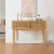 [en.casa] Table console Ypäjä bambou 110x39x80,5 cm naturel