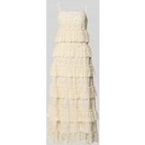 VERO MODA Jurk 'VMLoretta' greige / zwart / wit