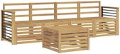 vidaXL - Acacia Hout Fauteuil Lounge Set Wit 4 Zitplaatsen