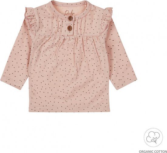 Dirkje meisjes longsleeve organic cotton Light dusty pink - NOOS GIRLS