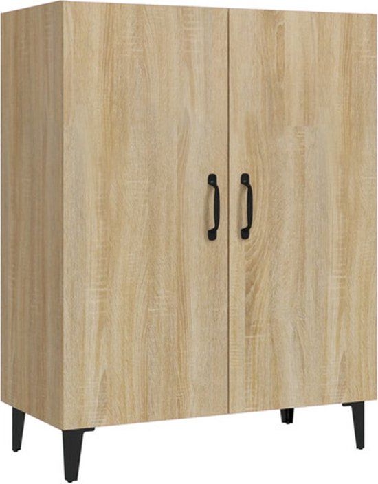 vidaXL Sonoma Eiken Houten Dressoir 70x34x90 cm