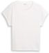 Tom Tailor T-shirt in materiaalmix Whisper White XXXL