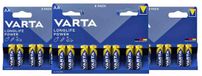 Varta Longlife Power Alkaline Batterijen AA - 3 x 8 stuks - Voordeelverpakking