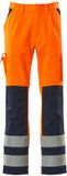 Mascot Safe Compete Pantalon de travail avec poches genoux hi-vis orange/marine C49