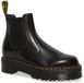 Dr. Martens Dames Laars 2976 Quad Black Polished Smooth Zwart Maat 42