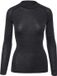 VERTICAL SPORTS, SL T-shirt thermique en laine mérinos pour femme à manches longues - Chaud et respirant - Gris foncé chiné - Taille M