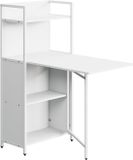 Vicco Bureau Savio, Wit, 30-100 x 57 cm met opklapbaar tafelblad