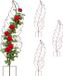 Relaxdays Plantenklimrek - set van 4 - 100 cm - metaal