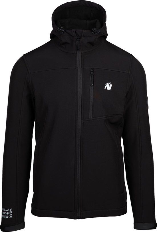 Gorilla Wear Foster Softshell Jas - Zwart - S - Heren