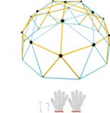 Merkloos / Sans marque Geometrische Klimkoepel 3,66 M, Speelcentrum voor Kinderen 3-10 Jaar, Draagvermogen 340 Kg, met Klimhandvatten, Geschikt voor Tuin en Achtertuin