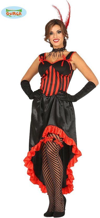 Guirca Jaren 20 Danseressen Kostuum Beentjes Omhoog Can-Can Vrouw Maat 42-44 Carnaval verkleedkleding