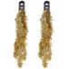Bellatio Decorations Gouden folie slinger met sterren 200 cm - 4x