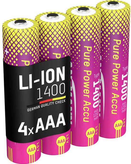 Ansmann Li-Ion Akku Micro AAA Typ 1400 (min. 1250 mAh) Oplaadbare batterijenset Li-ion 1250 mAh 1.5 V 1 stuk(s)