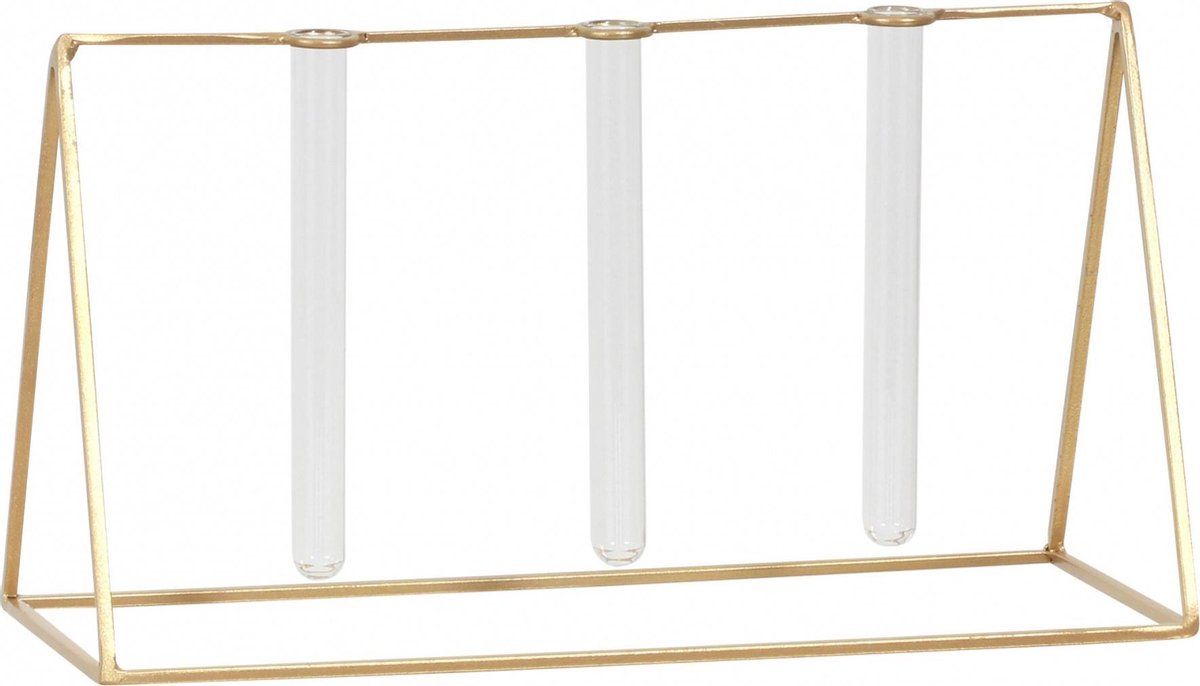 Mica Decorations Atlanta Reageerbuis Houder - 30 x 16 cm - Goud