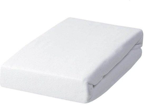 D'Orveige Molton Hoeslaken - 200x200 cm - Wit - 100% Katoen