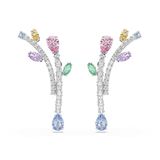 Swarovski x Ariana Grande Oorhangers, Verschillende slijpvormen, Meerkleurig, Rodium toplaag