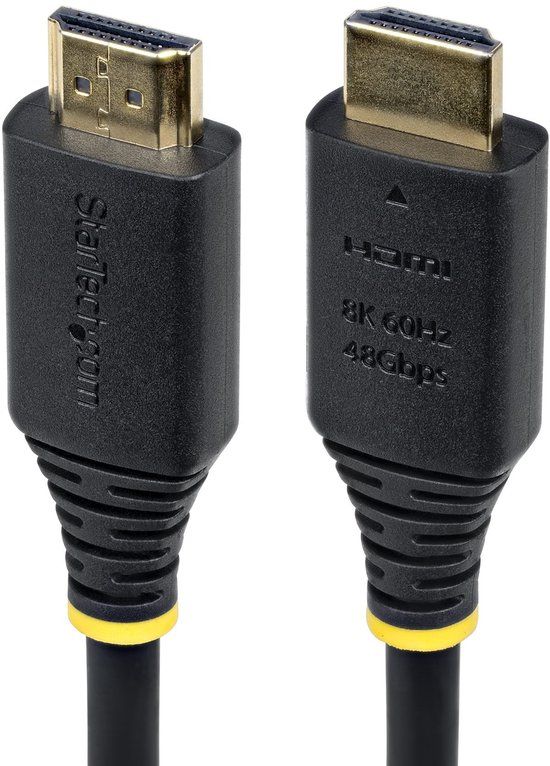 StarTech.com 5m Gecertificeerde Ultra High Speed HDMI Kabel, 8K 60Hz/4K 120Hz, HDMI 2.1 Kabel met HDR10+ / eARC, 48Gbps, 8K HDMI Kabel voor Monitor/TV/Scherm