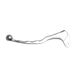 Vicma 70471 Linker hendel, gepolijst, zilver