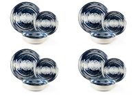 Excelsa Ermes Bordenservies, 12-delig, keramiek, reactief effect, voor 4 personen