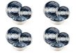 Excelsa Ermes Bordenservies, 12-delig, keramiek, reactief effect, voor 4 personen