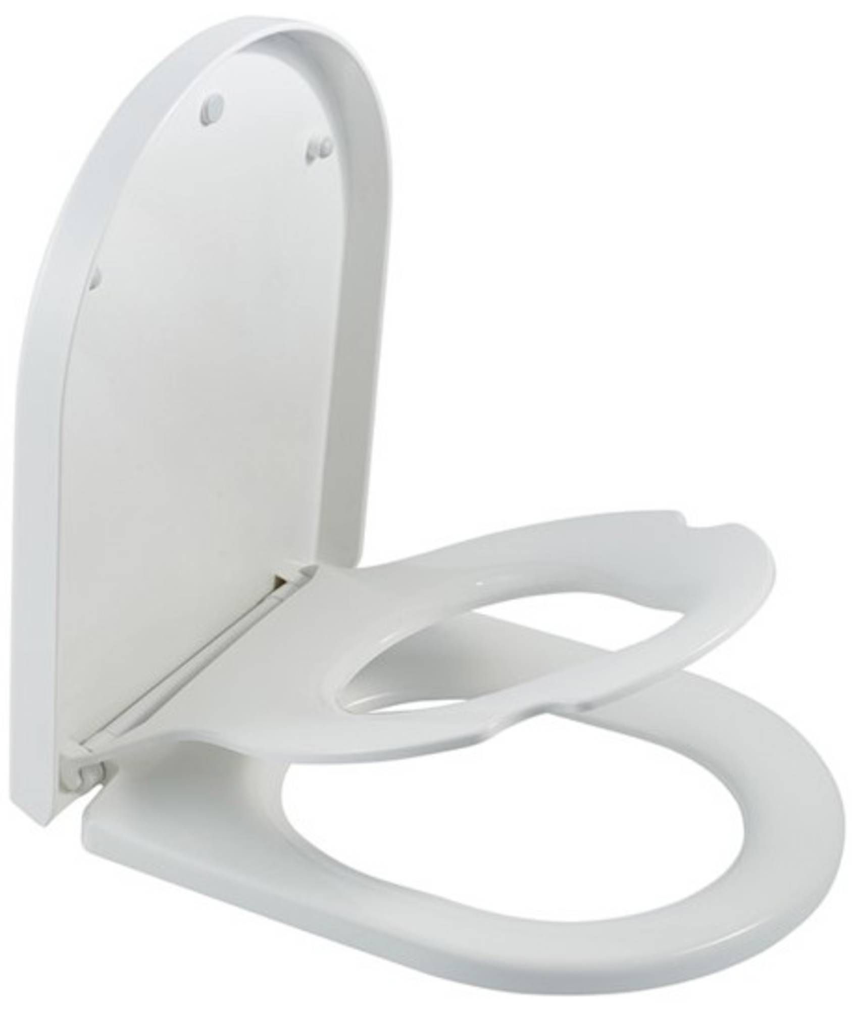 Saqu Touch Double Toiletbril - Softclose - Quick Release - Wit - 37.1x44.4x4.8 cm